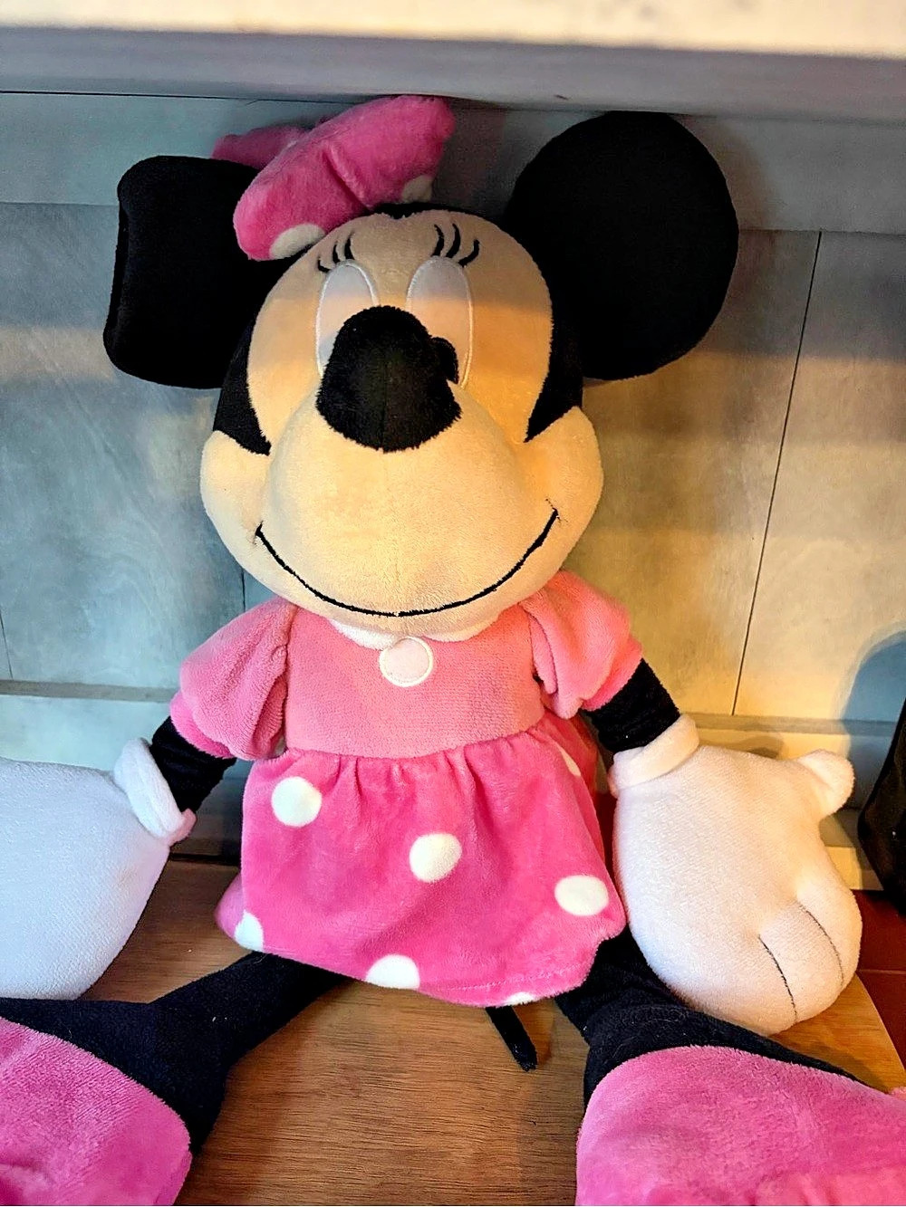 Vintage Disney Mickey Mouse and Minnie Mouse plush Toys Pink & Black